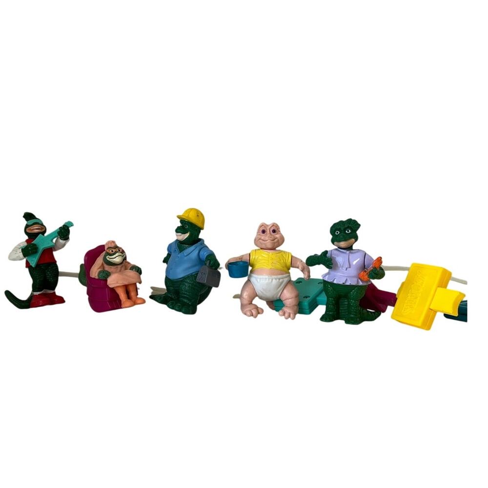 McDonalds Dinosaurs 1991 Happy Meal Toys Complete Set of 5 Baby Earl Fran